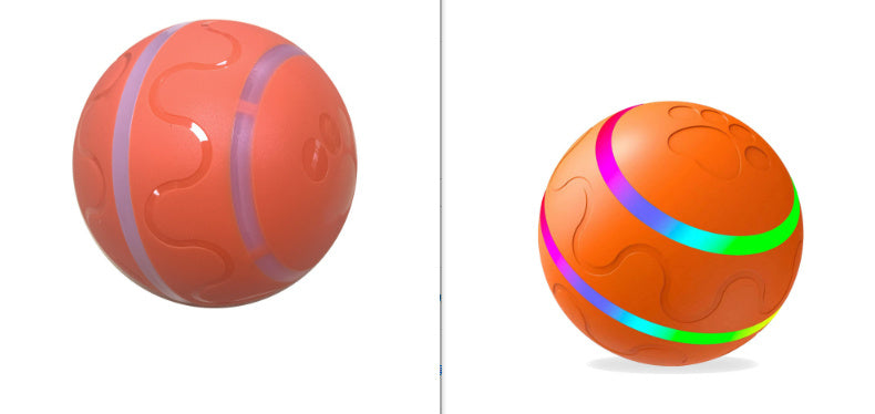 PetPaw™ Interactive Smart Ball - Auto-Rolling Light-Up Pet Toy