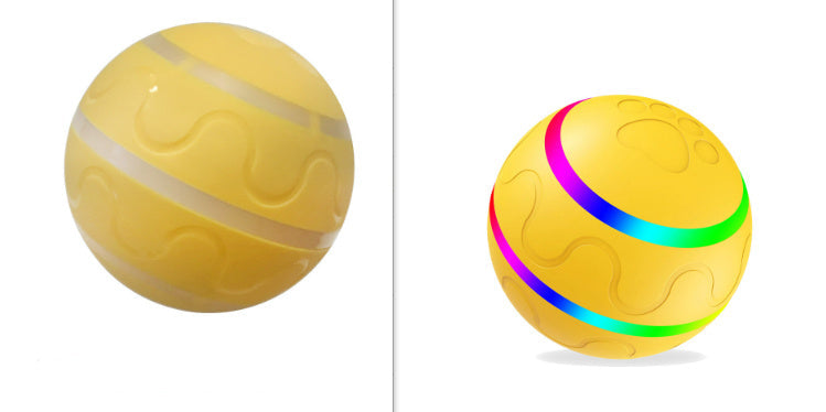 PetPaw™ Interactive Smart Ball - Auto-Rolling Light-Up Pet Toy