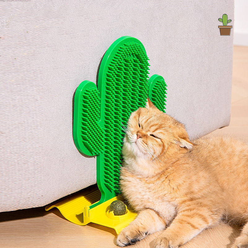 PetPaw™ Cat Self-Grooming Corner Brush - Wall-Mounted Massage Comb
