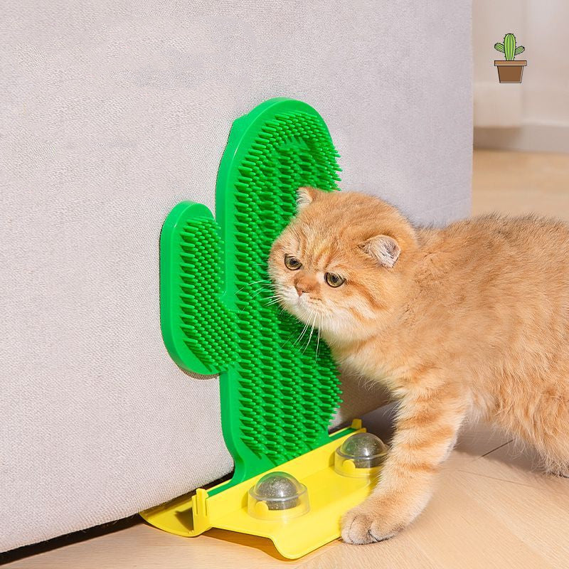 PetPaw™ Cat Self-Grooming Corner Brush - Wall-Mounted Massage Comb
